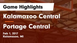 Kalamazoo Central  vs Portage Central  Game Highlights - Feb 1, 2017