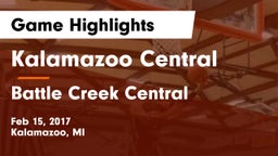 Kalamazoo Central  vs Battle Creek Central  Game Highlights - Feb 15, 2017