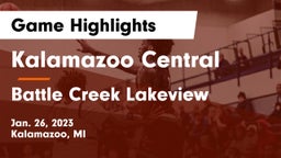 Kalamazoo Central  vs Battle Creek Lakeview  Game Highlights - Jan. 26, 2023