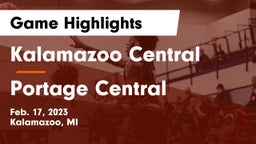 Kalamazoo Central  vs Portage Central  Game Highlights - Feb. 17, 2023