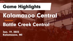 Kalamazoo Central  vs Battle Creek Central  Game Highlights - Jan. 19, 2023