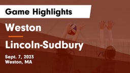 Weston  vs Lincoln-Sudbury  Game Highlights - Sept. 7, 2023