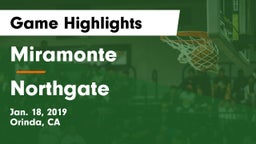Miramonte  vs Northgate  Game Highlights - Jan. 18, 2019