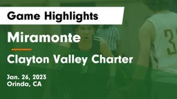 Miramonte  vs Clayton Valley Charter  Game Highlights - Jan. 26, 2023