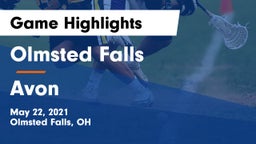 Olmsted Falls  vs Avon  Game Highlights - May 22, 2021