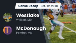 Recap: Westlake  vs. McDonough  2018