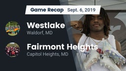 Recap: Westlake  vs. Fairmont Heights  2019