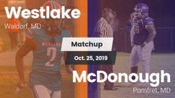 Matchup: Westlake  vs. McDonough  2019