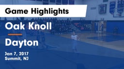 Oak Knoll  vs Dayton  Game Highlights - Jan 7, 2017