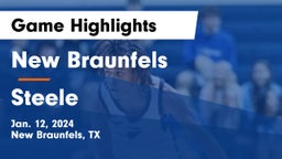 New Braunfels  vs Steele  Game Highlights - Jan. 12, 2024