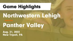 Northwestern Lehigh  vs Panther Valley Game Highlights - Aug. 31, 2022