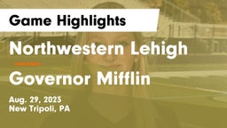 Northwestern Lehigh  vs Governor Mifflin   Game Highlights - Aug. 29, 2023