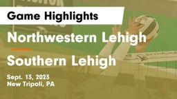 Northwestern Lehigh  vs Southern Lehigh  Game Highlights - Sept. 13, 2023