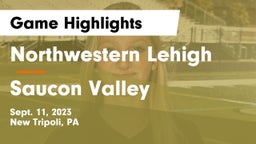 Northwestern Lehigh  vs Saucon Valley  Game Highlights - Sept. 11, 2023