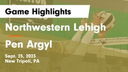 Northwestern Lehigh  vs Pen Argyl  Game Highlights - Sept. 25, 2023