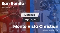Matchup: San Benito High vs. Monte Vista Christian  2017