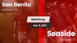 Matchup: San Benito High vs. Seaside  2017