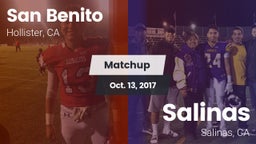 Matchup: San Benito High vs. Salinas  2017