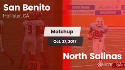 Matchup: San Benito High vs. North Salinas  2017