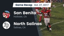 Recap: San Benito  vs. North Salinas  2017