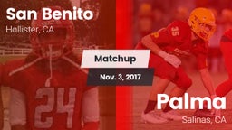 Matchup: San Benito High vs. Palma  2017