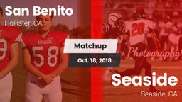 Matchup: San Benito High vs. Seaside  2018
