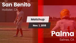 Matchup: San Benito High vs. Palma  2018