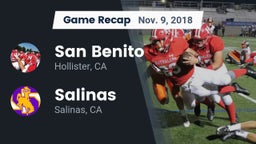 Recap: San Benito  vs. Salinas  2018