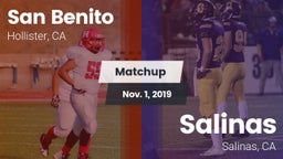 Matchup: San Benito High vs. Salinas  2019
