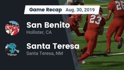 Recap: San Benito  vs. Santa Teresa  2019