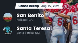 Recap: San Benito  vs. Santa Teresa  2021