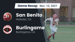 Recap: San Benito  vs. Burlingame  2021