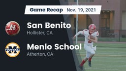 Recap: San Benito  vs. Menlo School 2021