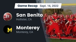 Recap: San Benito  vs. Monterey  2022