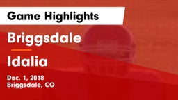 Briggsdale  vs Idalia  Game Highlights - Dec. 1, 2018