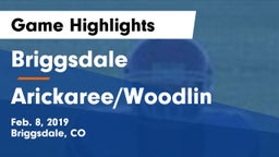 Briggsdale  vs Arickaree/Woodlin Game Highlights - Feb. 8, 2019