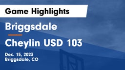 Briggsdale  vs Cheylin USD 103 Game Highlights - Dec. 15, 2023
