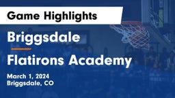 Briggsdale  vs Flatirons Academy Game Highlights - March 1, 2024