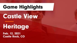 Castle View  vs Heritage  Game Highlights - Feb. 12, 2021