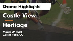 Castle View  vs Heritage  Game Highlights - March 29, 2022