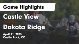 Castle View  vs Dakota Ridge  Game Highlights - April 11, 2023