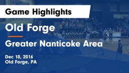 Old Forge  vs Greater Nanticoke Area  Game Highlights - Dec 10, 2016