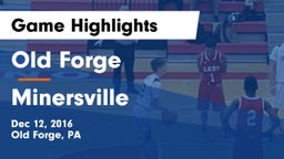 Old Forge  vs Minersville  Game Highlights - Dec 12, 2016
