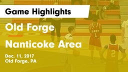 Old Forge  vs Nanticoke Area  Game Highlights - Dec. 11, 2017