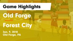 Old Forge  vs Forest City  Game Highlights - Jan. 9, 2018