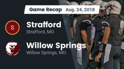 Recap: Strafford  vs. Willow Springs  2018