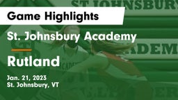 St. Johnsbury Academy  vs Rutland Game Highlights - Jan. 21, 2023