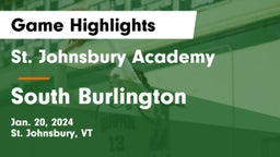 St. Johnsbury Academy  vs South Burlington Game Highlights - Jan. 20, 2024