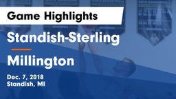 Standish-Sterling  vs Millington  Game Highlights - Dec. 7, 2018