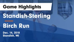 Standish-Sterling  vs Birch Run  Game Highlights - Dec. 14, 2018